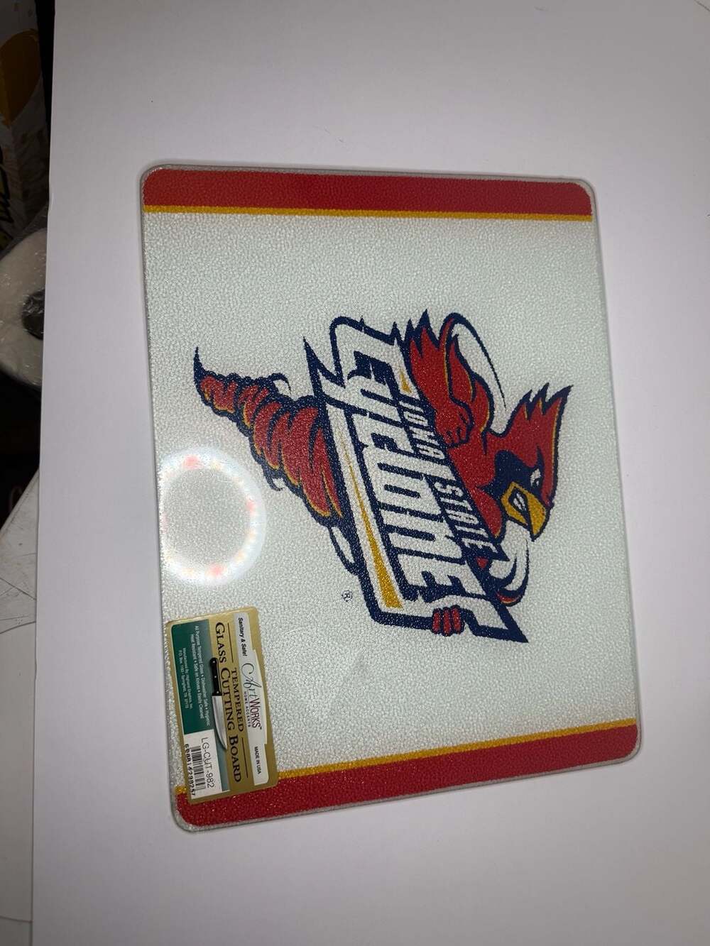 Iowa State Cyclones Tempered Glass Cutting Board